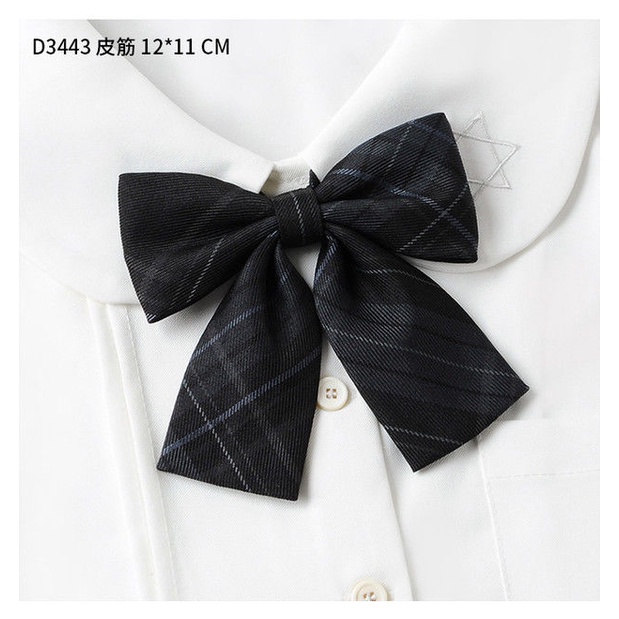 Cà Vạt Nơ Đồng Phục Màu Đen Phong Cách Nhật Bản Cho Nam Và Nữ