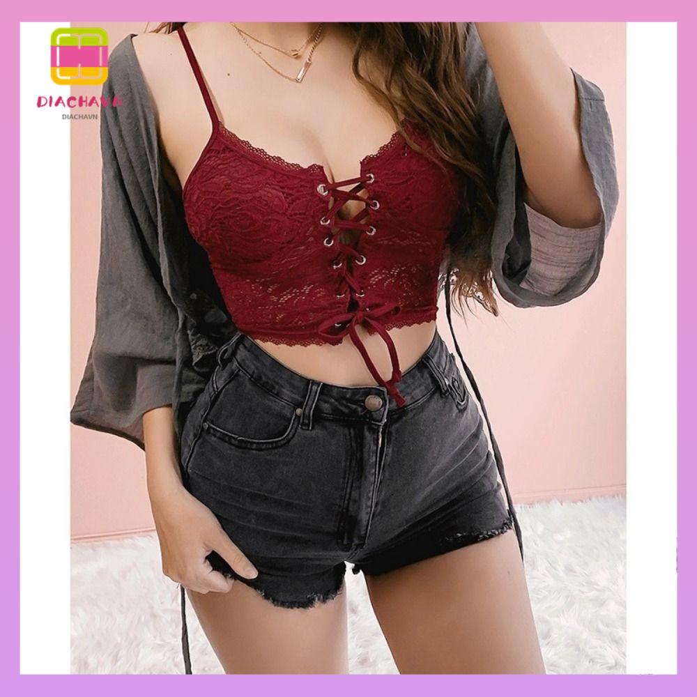 DIACHAVN Áo Lót Ren Lửng Gợi Cảm Dành Cho Nữ