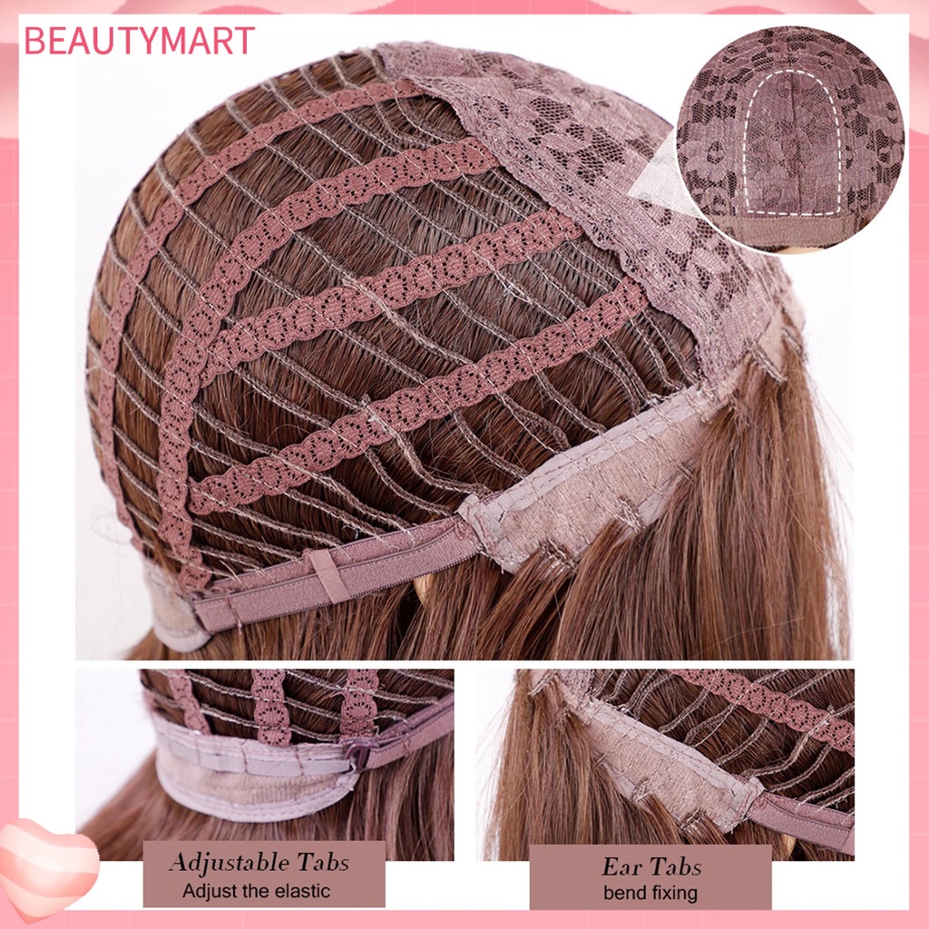 Bộ 3 Tóc Giả Mềm Mại Dạng Lưới Gợn Sóng Tự Nhiên Chất Lượng Cao Cho Nữ