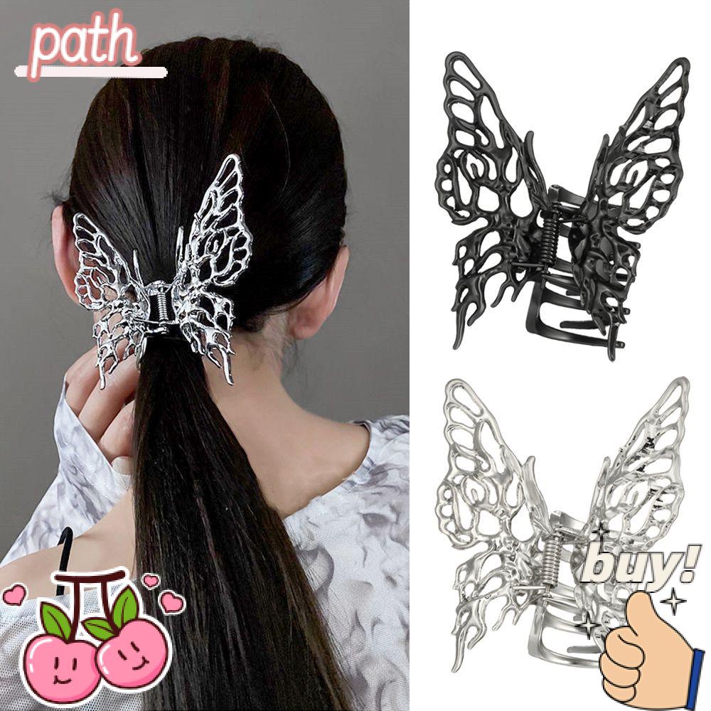 PATH Kẹp Tóc Kim Loại Họa Tiết Hình Học Thời Trang