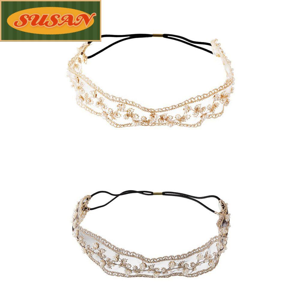 SUSANS Băng Đô Cố Định Tóc Bằng Ren Thanh Lịch