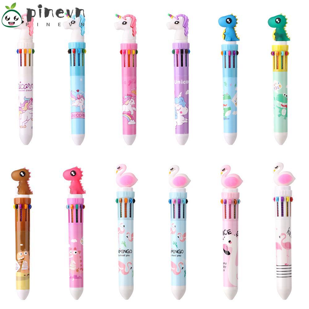 PINEVN Bút Viết Hình Kỳ Lân 10 Màu Sắc Tùy Chọn