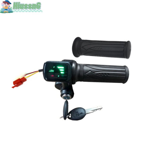 1 Cặp Tay Ga 36v / 48 / 60v Cho Xe Đạp Điện Có Màn Hình Led Hiển Thị