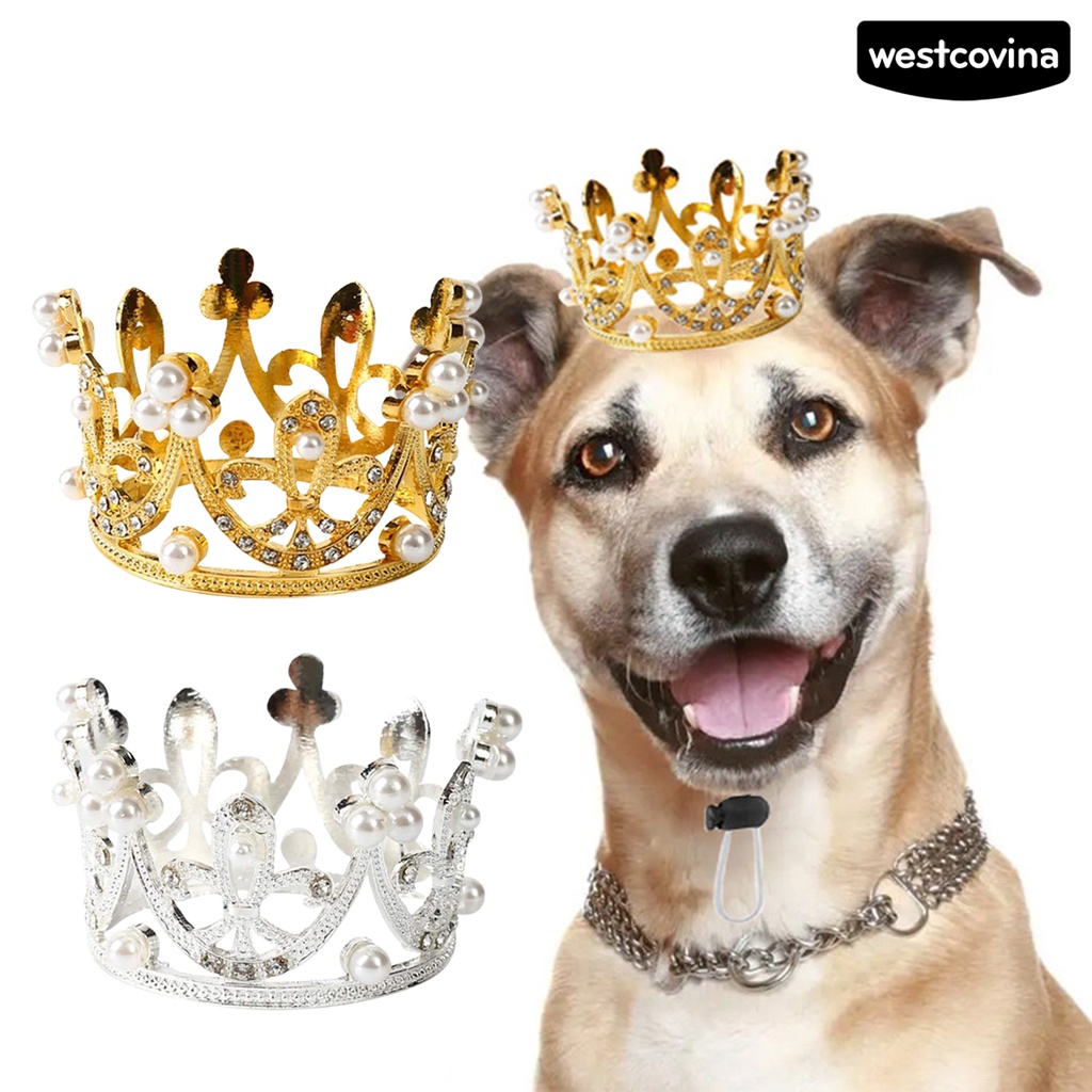 [COD]♞Mũ Đội Hình Vương Miện Mini Dùng Làm Đạo Cụ Chụp Ảnh Cho Cún Cưng