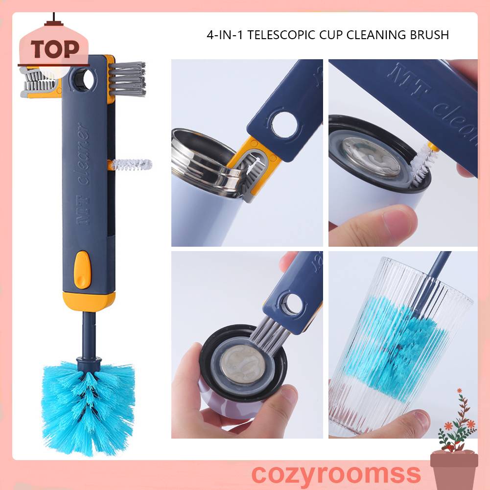 Bàn Chải Vệ Sinh Miệng Chai Lọ 4 Trong 1 Hình Chữ U Bằng Silicone