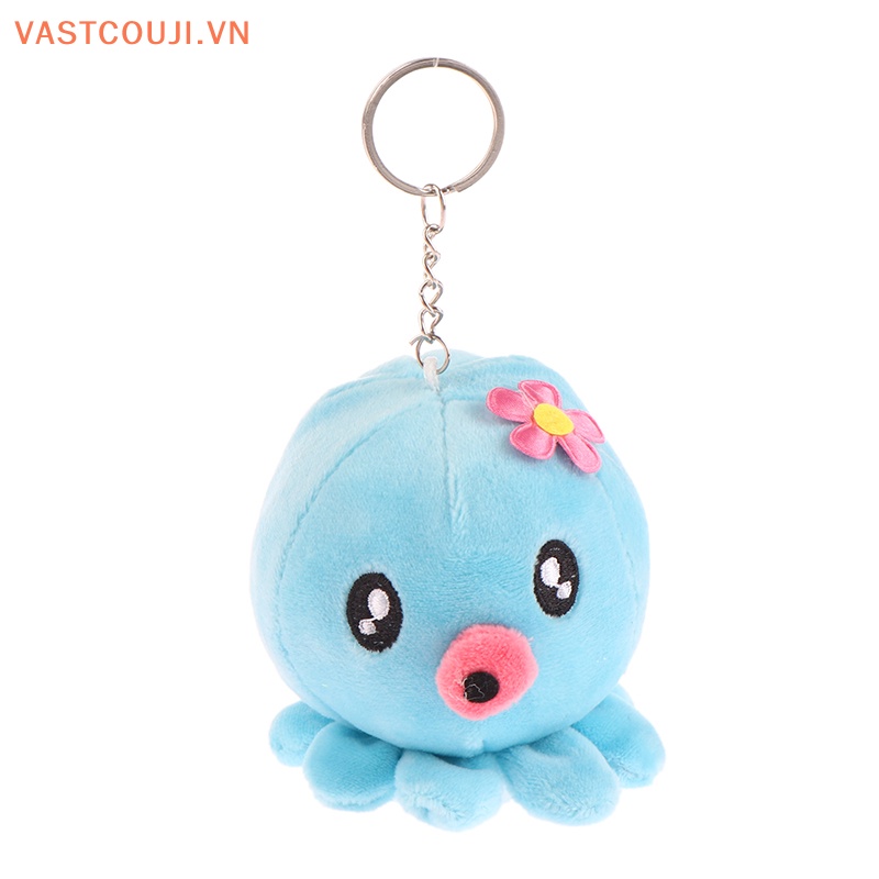 Móc Khóa Hình Bạch Tuộc Nhồi Bông Đáng Yêu