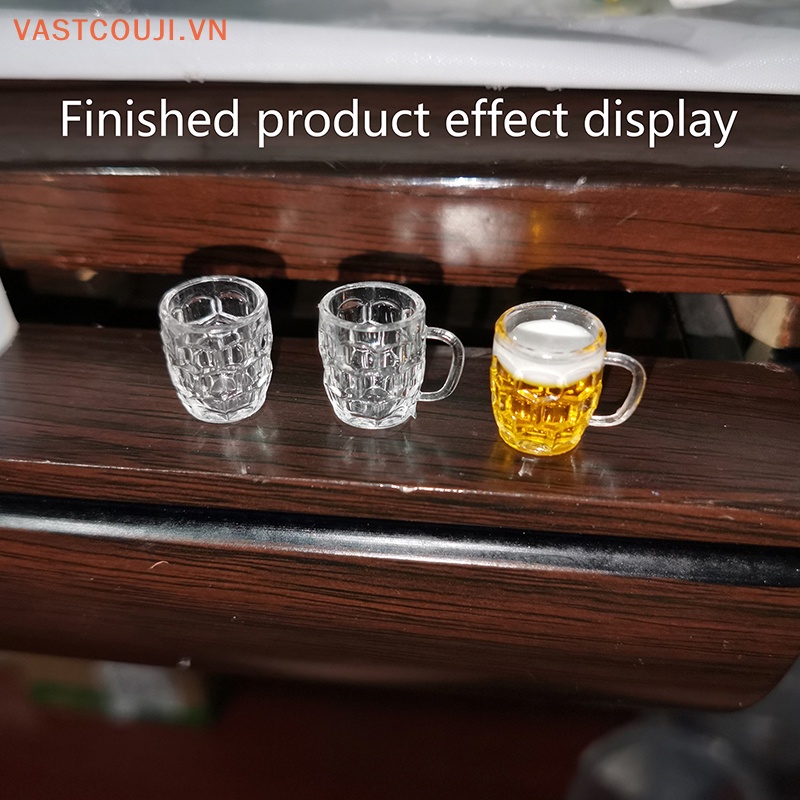 Khuôn Silicon Làm Ly Bia / Trà Sữa / Thu Nhỏ 1: 12 Độc Đáo Trang Trí Nhà Búp Bê DIY