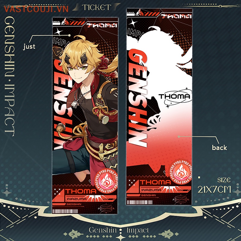 Vastji Genshin Va Chạm Hóa Trang Nahida Faruzan Hai Mặt Màu Laser Đóng Gói Đồ Họa Nilou Morax