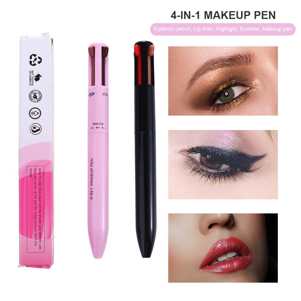 LOMBARD Bút Kẻ Mắt 4 Trong 1 Chống Nước Lâu Trôi Dễ Lên Màu Dành Cho Nữ