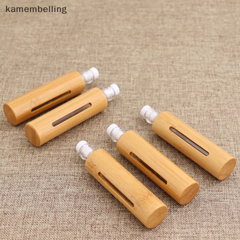 Bình Rỗng Cuộn Bằng Gỗ Tre 1 / 3 / 5 / 10ml Tiện Dụng