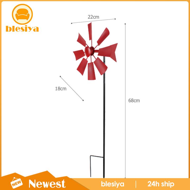 [Blesiya] Cối Xay Gió Điêu Khắc Bằng Sắt Trang Trí Sân Vườn