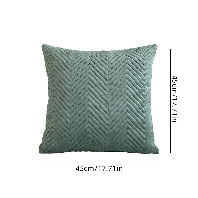 Vỏ Gối Sofa Vải Nhung Cao Cấp 45CM Họa Tiết Kẻ Sọc Caro Mềm Mại Trang Trí Nhà Cửa - HSU