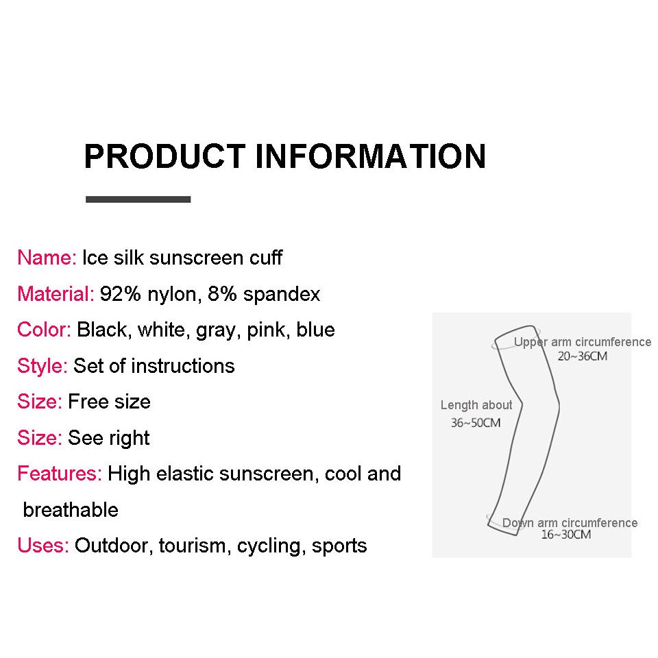 Vớ Lụa Lạnh Bảo Vệ Cánh Tay Chống Tia UV Khi Chơi Thể Thao Ngoài Trời Cho Nam Và Nữ