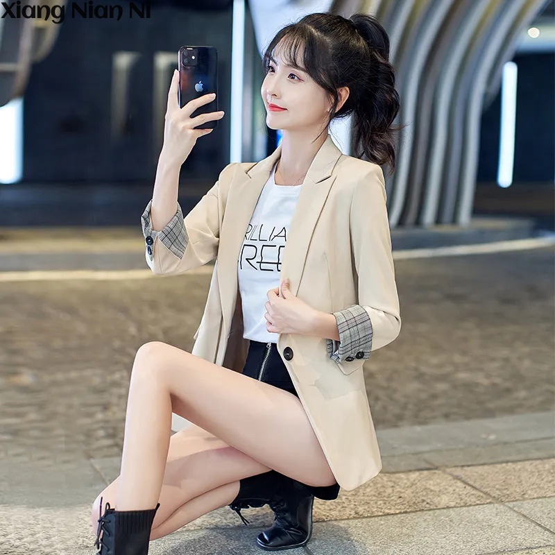 Áo Khoác Nữ Tay Dài Có Cổ Thời Trang Quyến Rũ