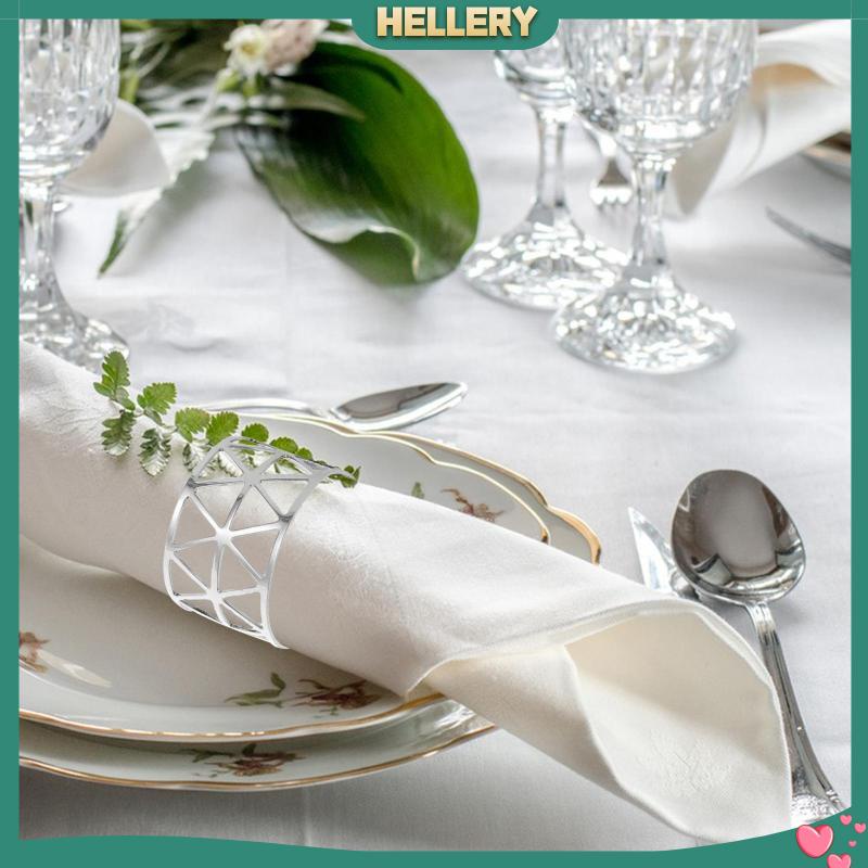 Set 6 Vòng Giữ Khăn Ăn Trang Trí Thời Trang Cho Tiệc Cưới