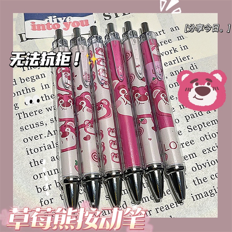 Bút Mực Gel Ngòi 0.5mm In Họa Tiết Hoạt Hình Dễ Thương Cho Học Sinh