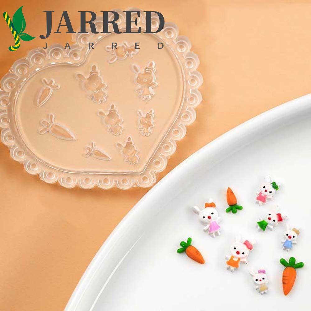 JARRED Khuôn Trang Trí Móng Tay Họa Tiết Hoạt Hình Dễ Thương