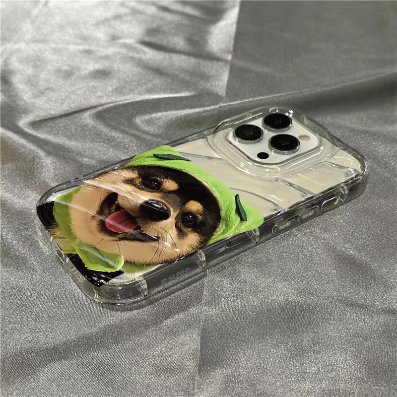 Ốp Điện Thoại Mềm Trong Suốt In Hình Chú Cún Dễ Thương Cho Iphone 117 8 Xr 14 Pro Max 1312