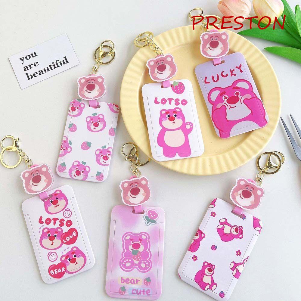 Móc Khóa Đựng Thẻ Xe Buýt / Thẻ Ngân Hàng Hoạt Hình Heo Hồng Dễ Thương Cho Nữ