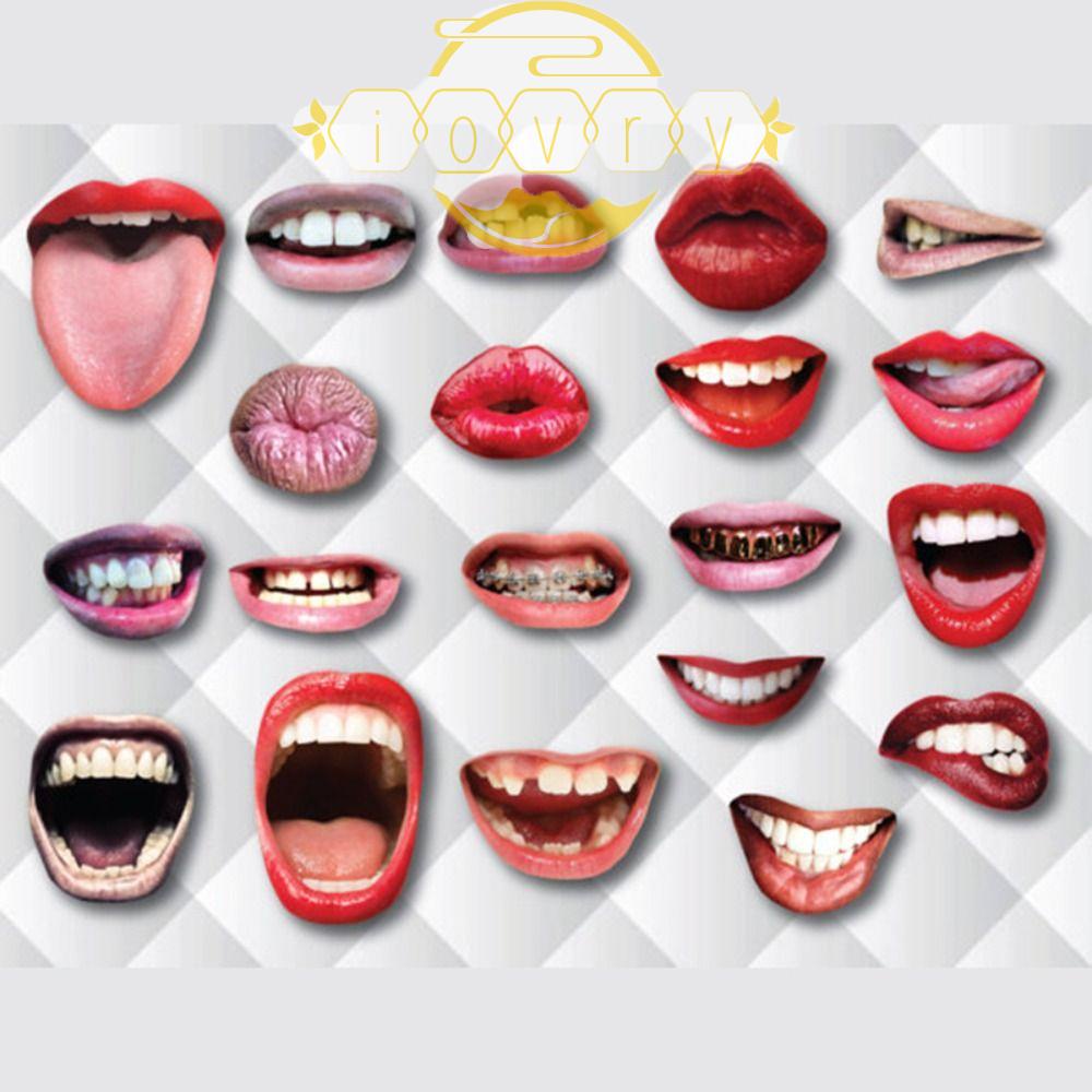 Set 20 Kẹp Miệng Môi Nhiều Kiểu Dáng Dùng Cho Tiệc Sinh Nhật
