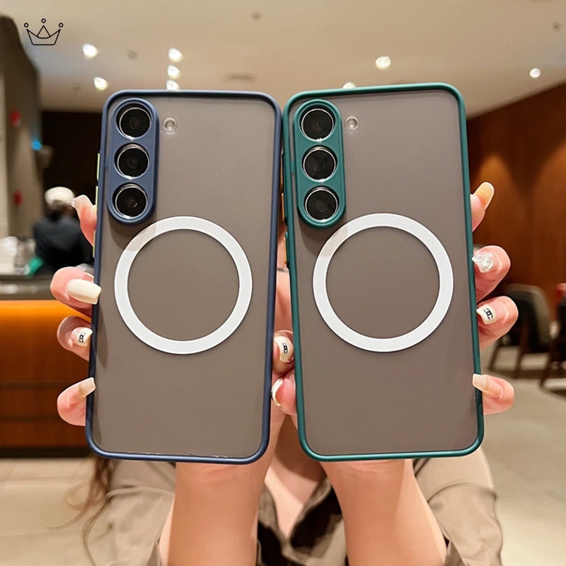 Ôp Điện Thoại Trong Suốt Kèm Sạc Không Dây Cho samsung s21 s22 s23 ultra plus fe a54 a53 a52 a34 a32 4g 5g Juncong2023 Shop