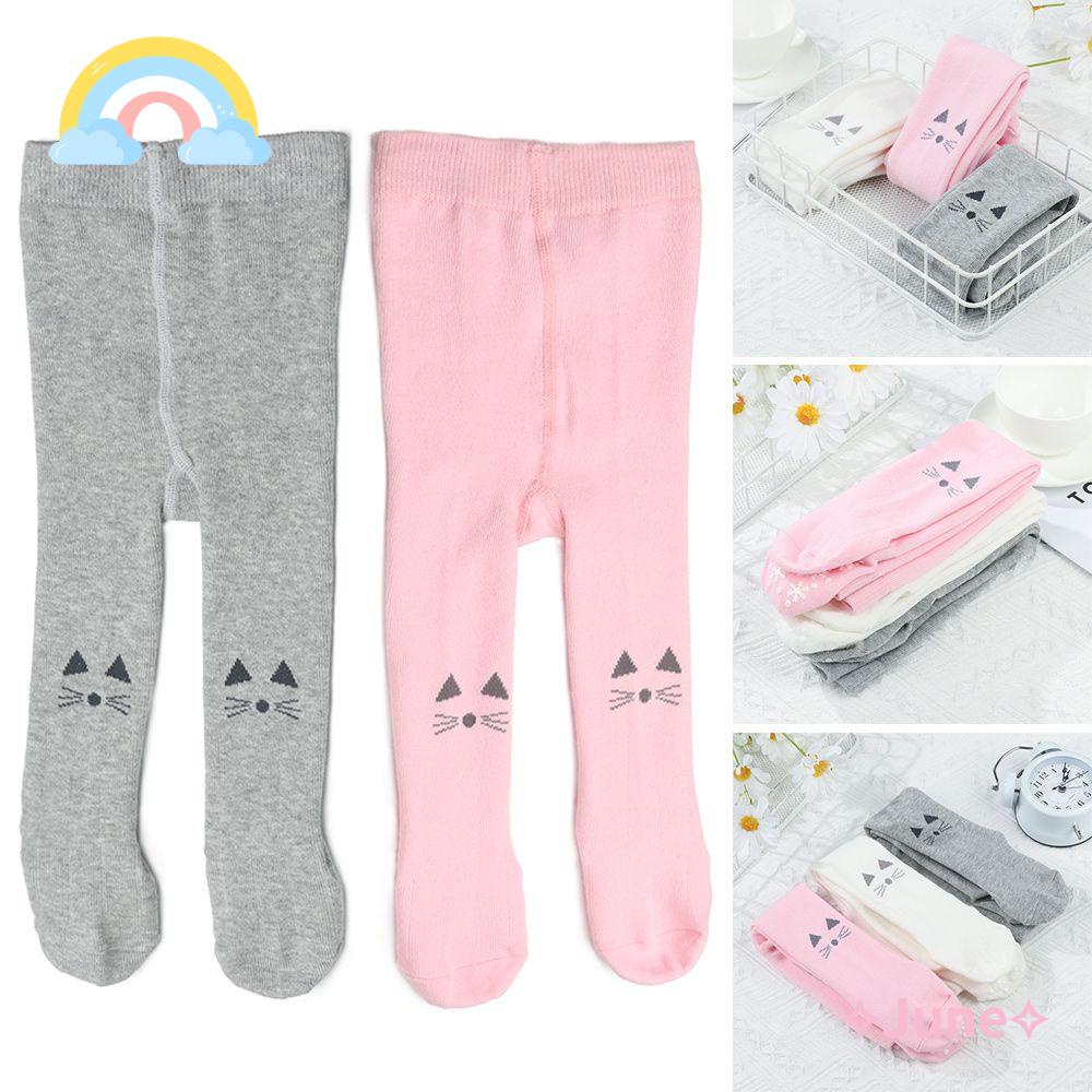 JUNE Tất Cotton Chống Trượt Kiểu Dáng Dễ Thương Cho Bé