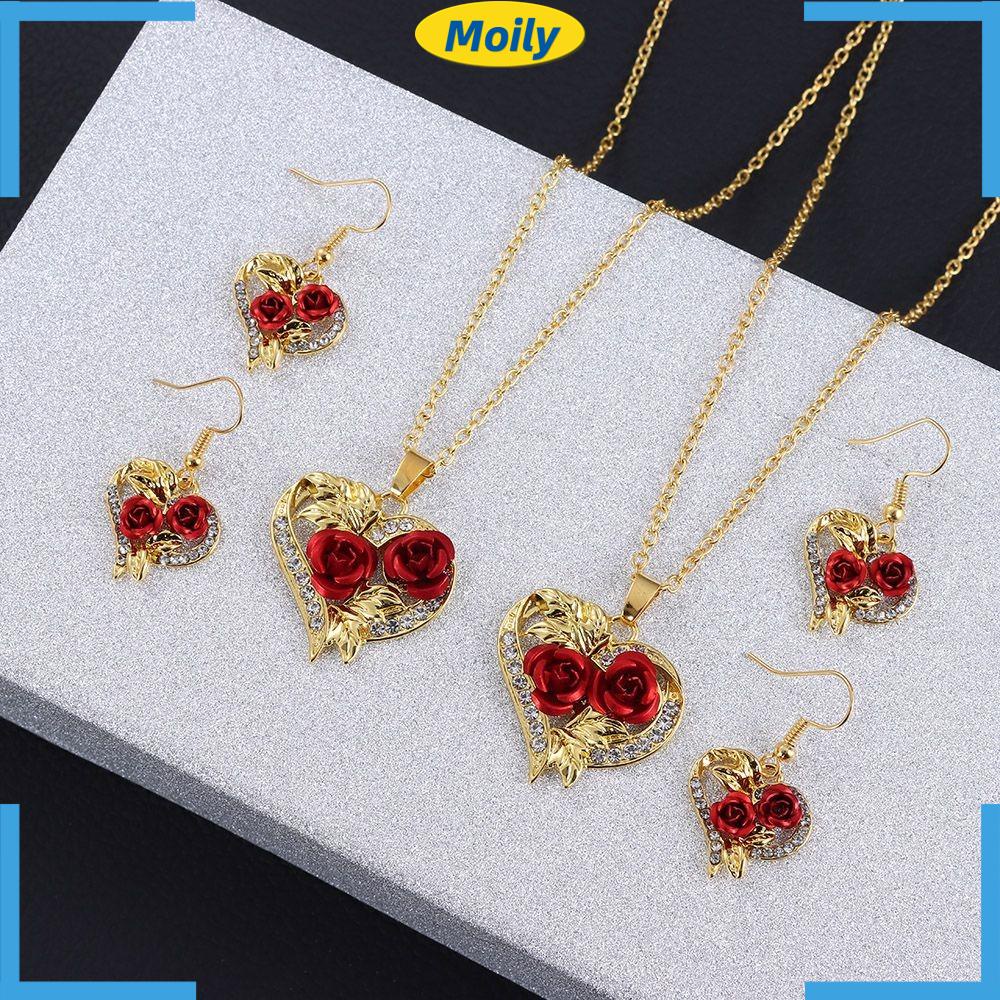 MOILYVN Vòng cổ Mặt Trái Tim Thiết Kế Tinh Tế Thời Trang