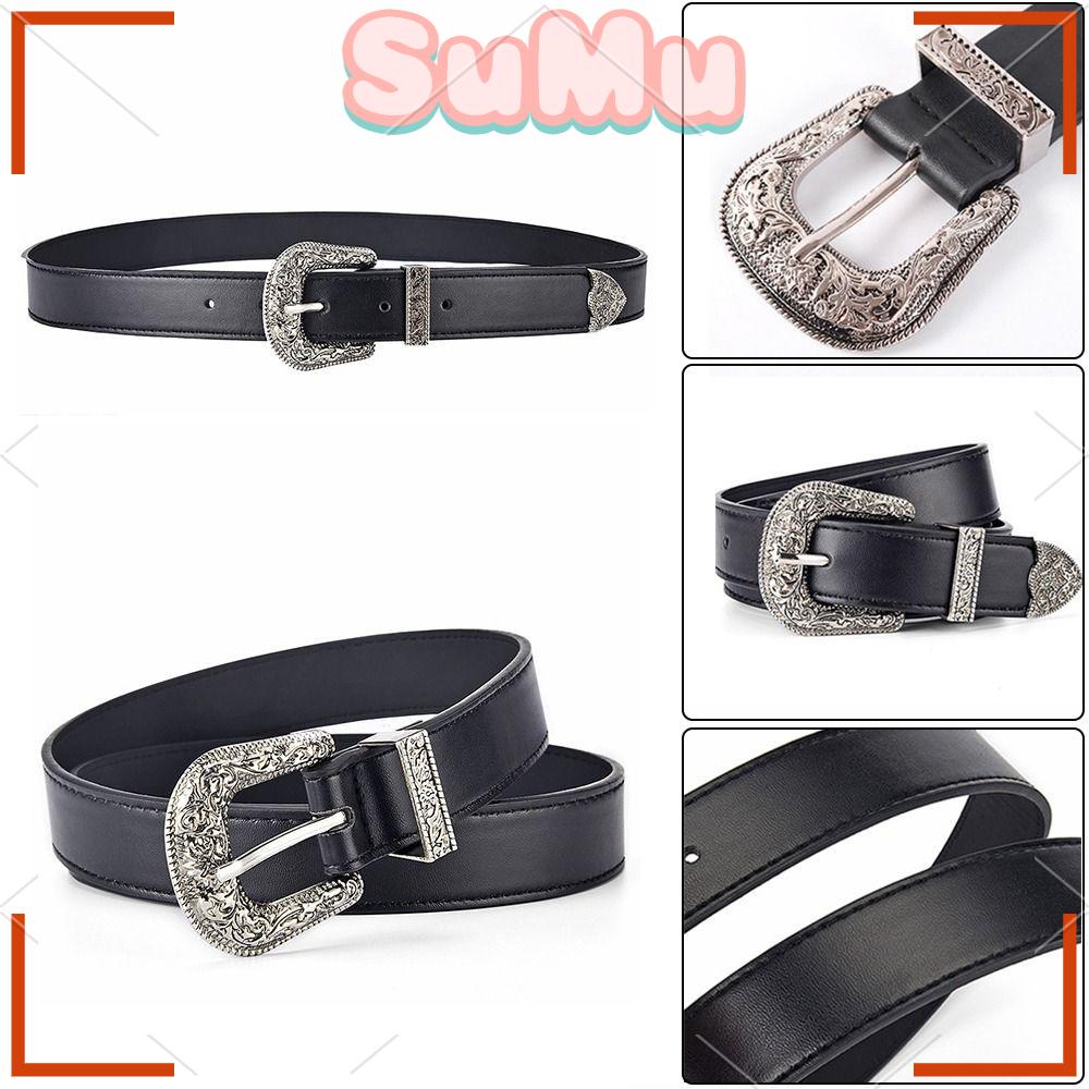 SUMU Thắt Lưng Có Khóa Cài Phong Cách Retro Thời Trang Dễ Phối Đồ