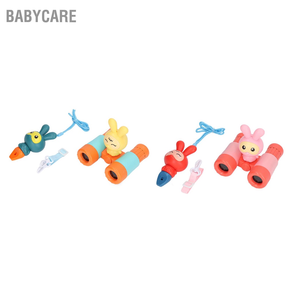 Babycare Có hàng sẵn Trẻ Em Ống Nhòm 8X Có Thể Tháo Rời Thiết Kế Hình Thỏ Đồ Chơi Còi Cho Bé Trai Gái