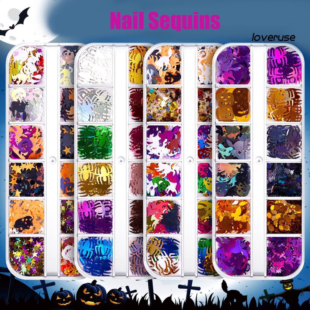 1 Hộp Kim Tuyến Siêu Mỏng Màu Sắc Sống Động Dễ Sử Dụng Trang Trí Móng Tay DIY