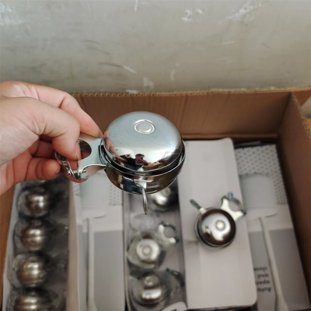 Chuông quay hai mặt Chuông sắt xe đạp cổ điển Còi xe đạp kiểu cũ Chuông xe đạp siêu to hai mặt