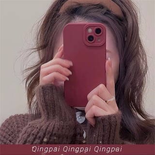 Vỏ điện thoại chống nước burgundy cao cấp cho iphone 7 7plus 8 8plus xs xr 11 12 13 14 pro plus promax