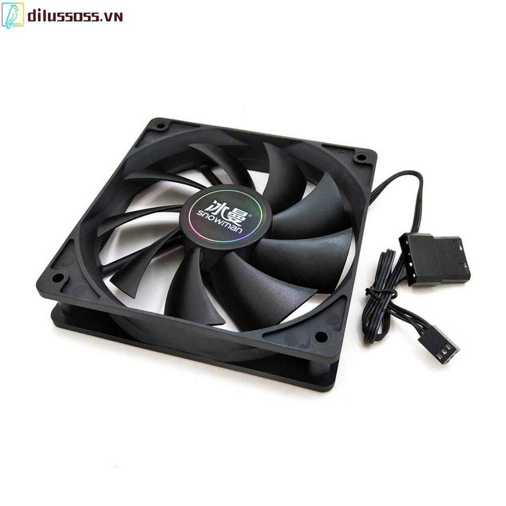 Quạt Tản Nhiệt Làm Mát Máy Tính Yên Tĩnh 12cm 12V