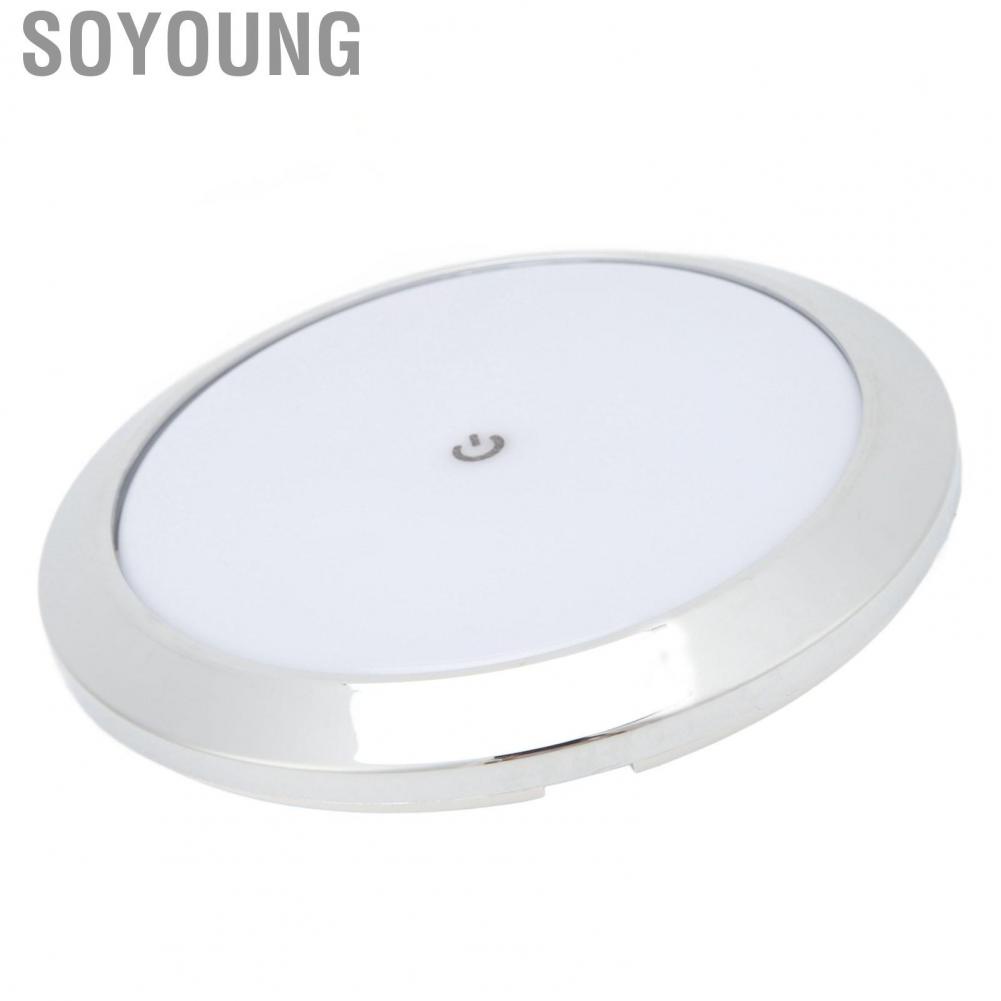 Soyoung 7in RV Touch Reading Light Ceiling Dome Energy Saving  Interior Lamp Panel Aisle Lights for Yachts