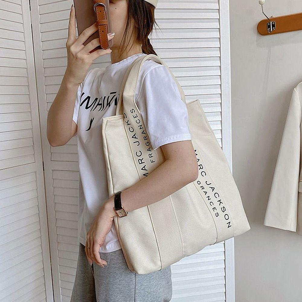 Túi Xách Vải Canvas 26 Chữ Phong Cách Hàn Quốc Cho Nữ