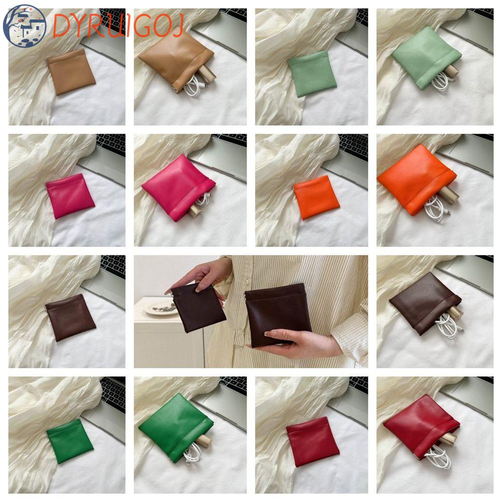 Túi Đựng Tiền Xu Trang Sức Bằng Da PU Cỡ Lớn Tự Đóng Thanh Lịch Cho Nam DYRUIDOJ