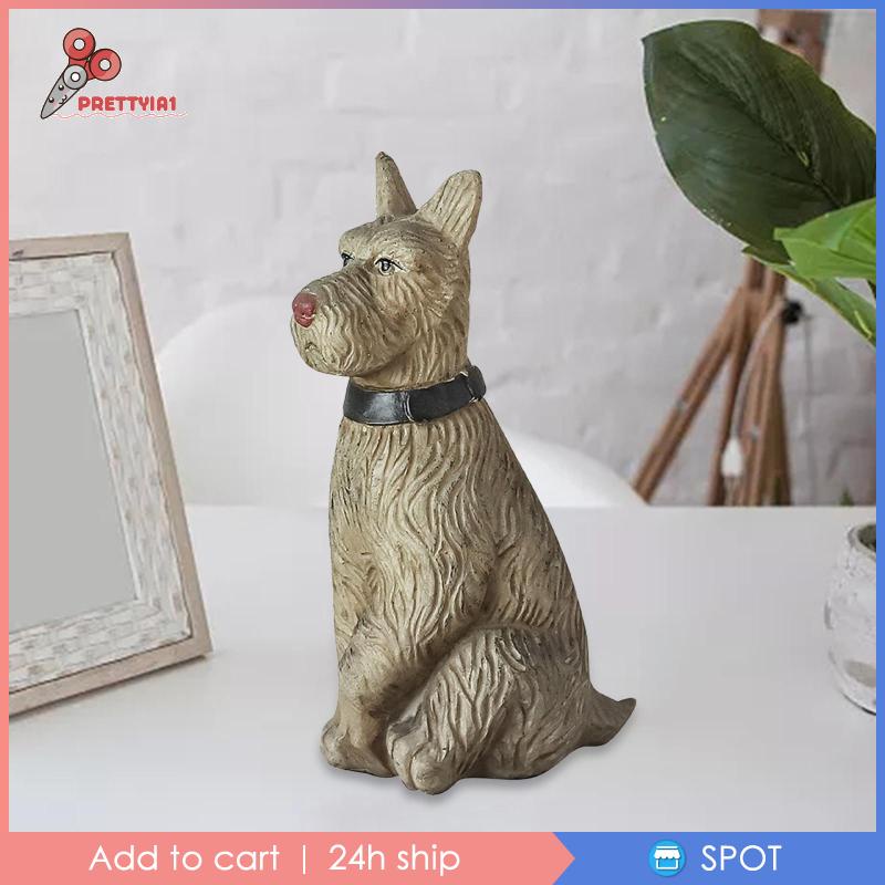 Đồ trang trí Chú Chó Bằng Nhựa Resin Chống Thấm Nước Trang Trí Ngoài Trời