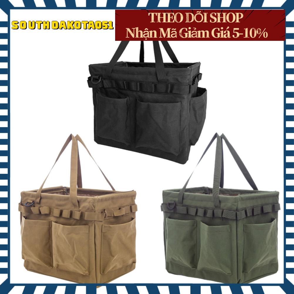 Southdakota051 Túi Đựng Dụng Cụ Ngoài Trời Công Suất Lớn Chống Mài Mòn Có Thể Gập Lại Vải Oxford Làm Vườn