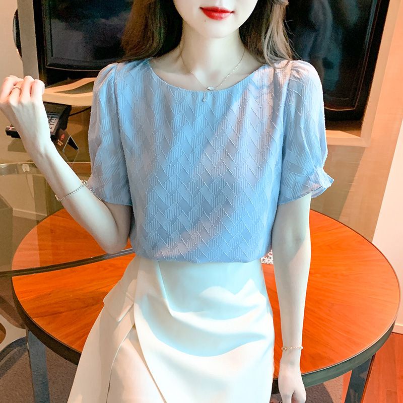 Áo Sơ Mi Chiffon Thiết Kế Thanh Lịch Cho Nữ