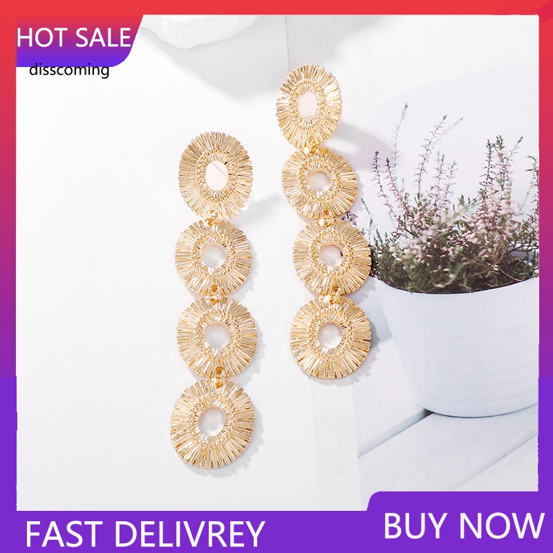 Áo Thun In Hình SL SL SL Thời Trang Năng Động| Khuyên Tai Hình Tròn Rỗng Nhiều Lớp Phong Cách Âu Mỹ Thời Trang Cá Tính