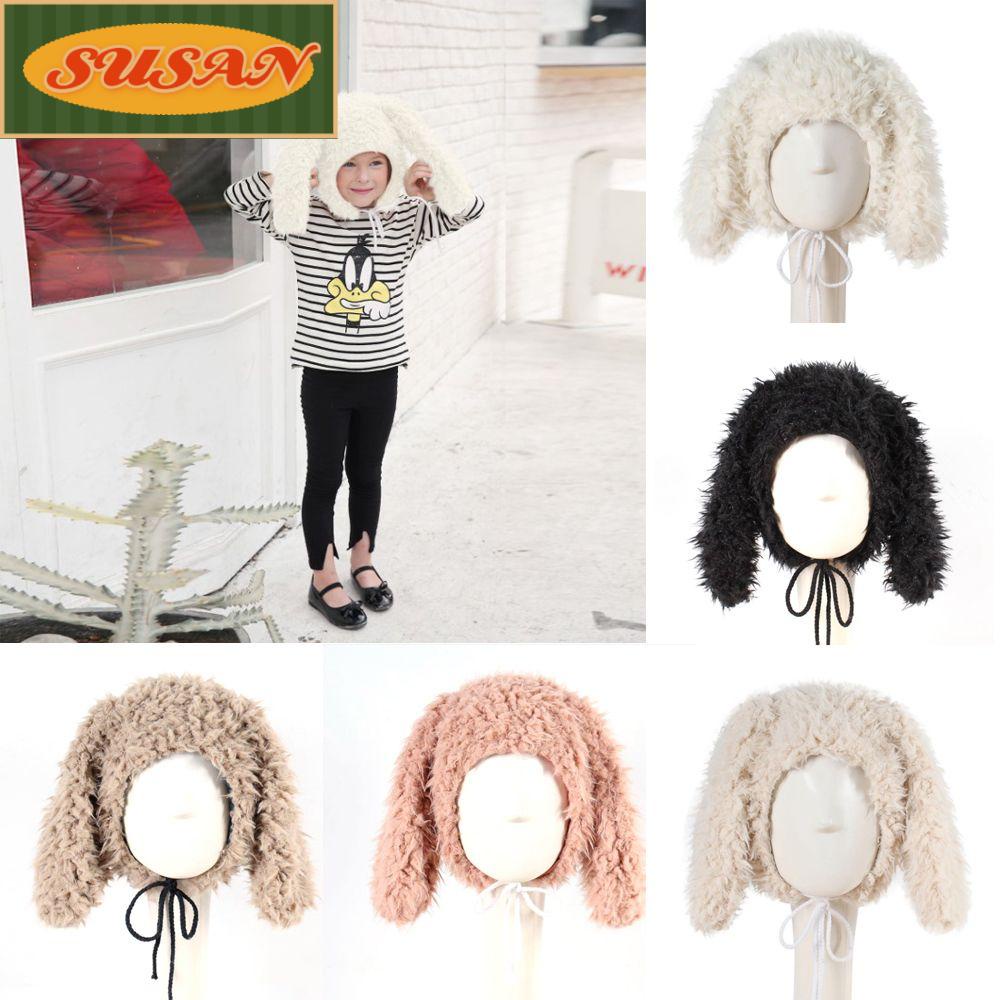 SUSANS Mũ Lông Giả Unisex Phụ Kiện Mới Dành Cho Trẻ Em