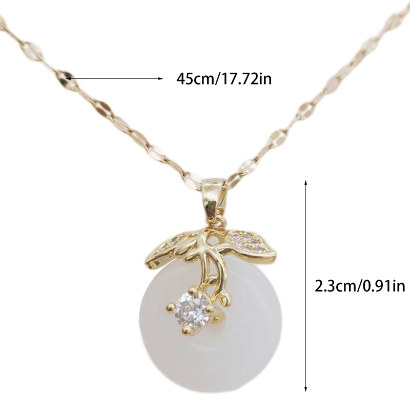 Ygt Dây Chuyền Bằng Thép Không Gỉ Mặt Khóa An Toàn Màu Xanh Bạc Hà Thanh Lịch Cổ Điển Cho Nữ