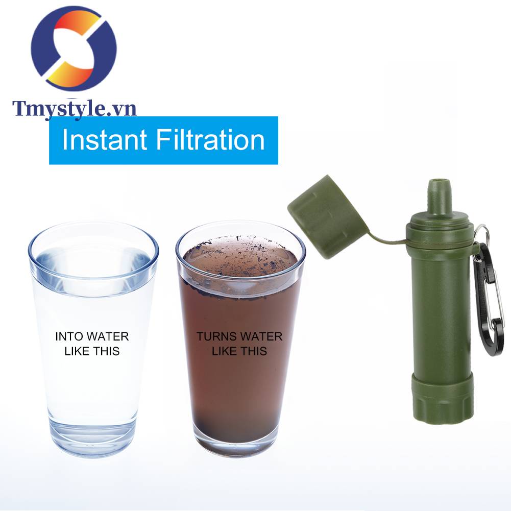 Dụng Cụ Lọc Nước Sinh Tồn Kèm Ống Hút