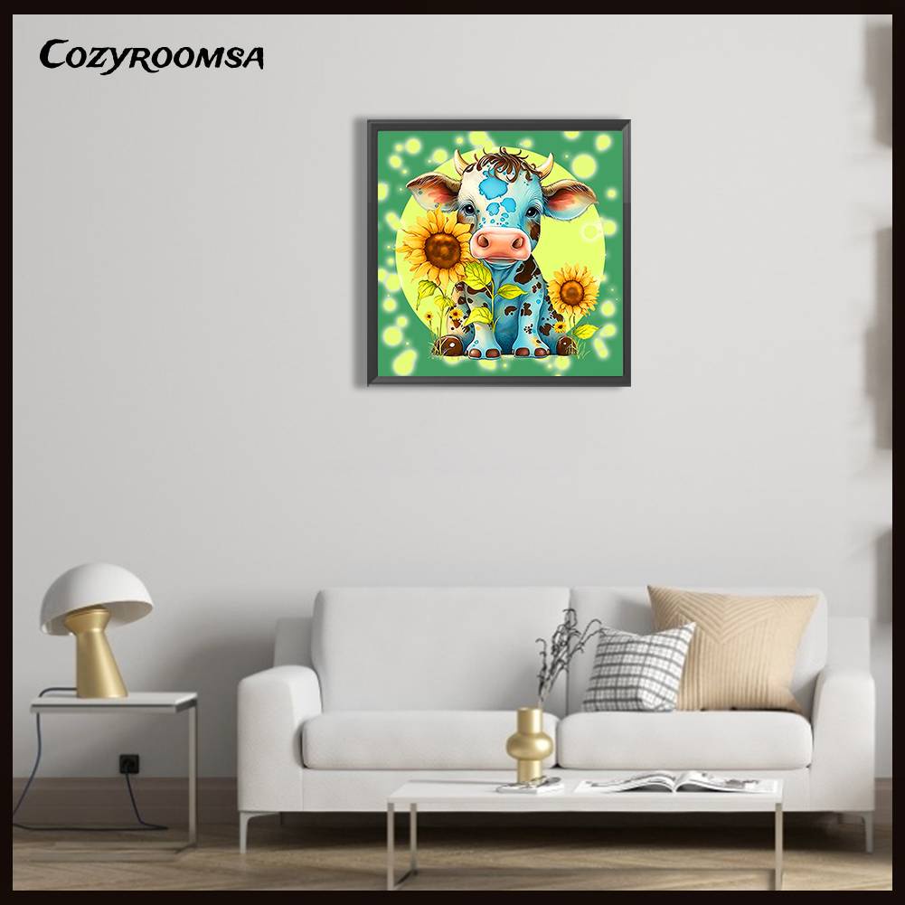 Bộ Tranh Đính Đá 5D Họa Tiết Gia Súc Độc Đáo DIY Dùng Trang Trí Nhà Cửa K464