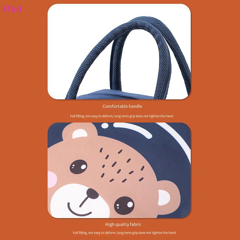 {Ffsd} Túi Đựng Thức Ăn Trưa Cách Nhiệt Nhỏ Gọn Họa Tiết Hoạt Hình Tươi Tắn Đựng Thức Ăn Tươi Mới Cho Phụ Nữ Và Trẻ Em * Hàng Bán Chạy