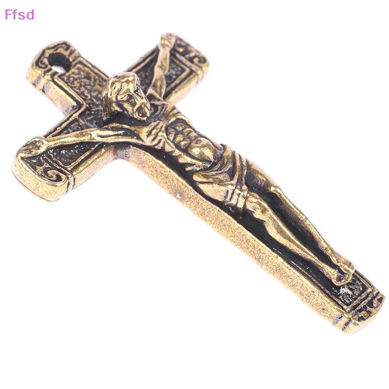 Móc Khóa Xe Hơi / Xe Máy Bằng Đồng Thau Hình Thánh Giá Thời Trang