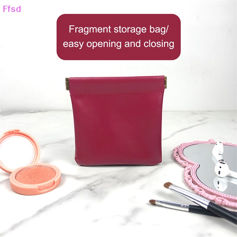 Túi Đựng Tai Nghe / Tiền Xu / Mỹ Phẩm Mini Bằng Da PU Nhỏ Gọn Dành Cho Nam Và Nữ