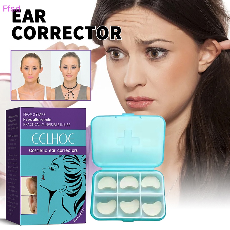 {Ffsd} Set 6 Miếng Dán Tạo Khuôn Mặt Chữ V Chỉnh Sửa Tai Bán Chạy