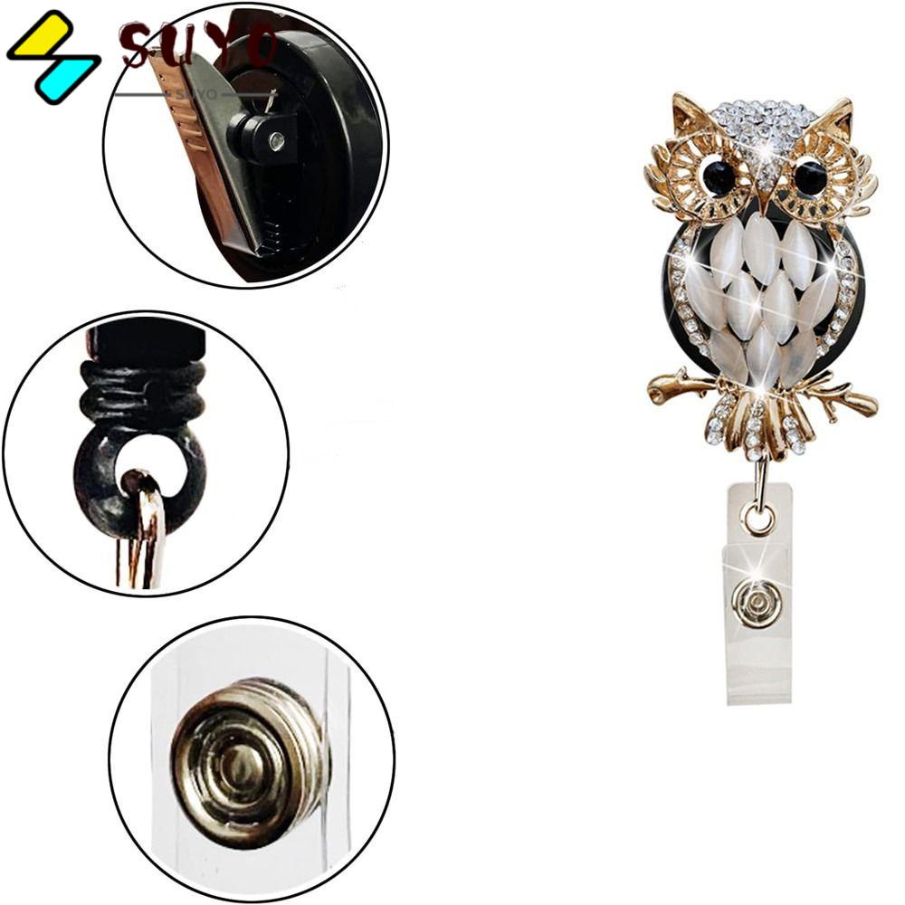 SUYO Móc Treo Chìa Khóa Bằng ABS Hình Cú Mèo Dễ Thương Siêu Bền Tiện Dụng Cho Văn Phòng