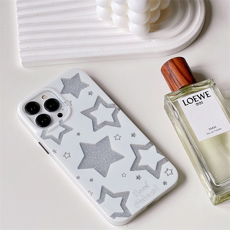 Ốp Điện Thoại Silicon Mềm Chống Sốc Chống Rơi Hình Ngôi Sao Lấp Lánh Cho iPhone 14 13 12 11 Pro Max 14 Plus